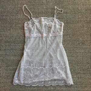 Victoria Secret Embroidered Camisole/Slip Top Size M